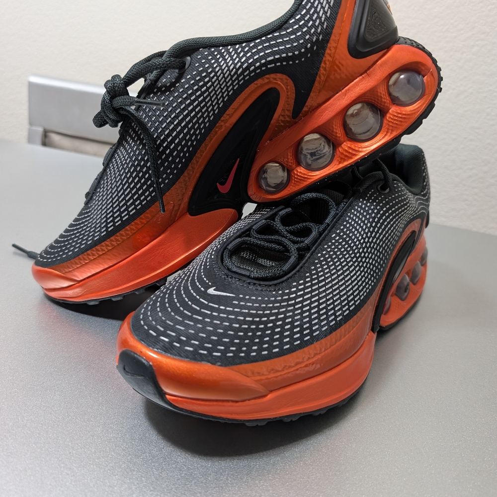 Nike Black and Orange Men's Sneakers